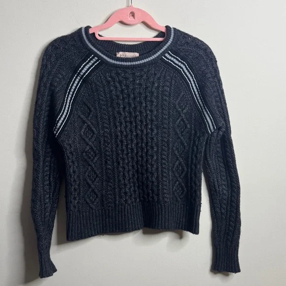 Philosophy charcoal grey Cable Knit Sweater - Picture 1 of 5